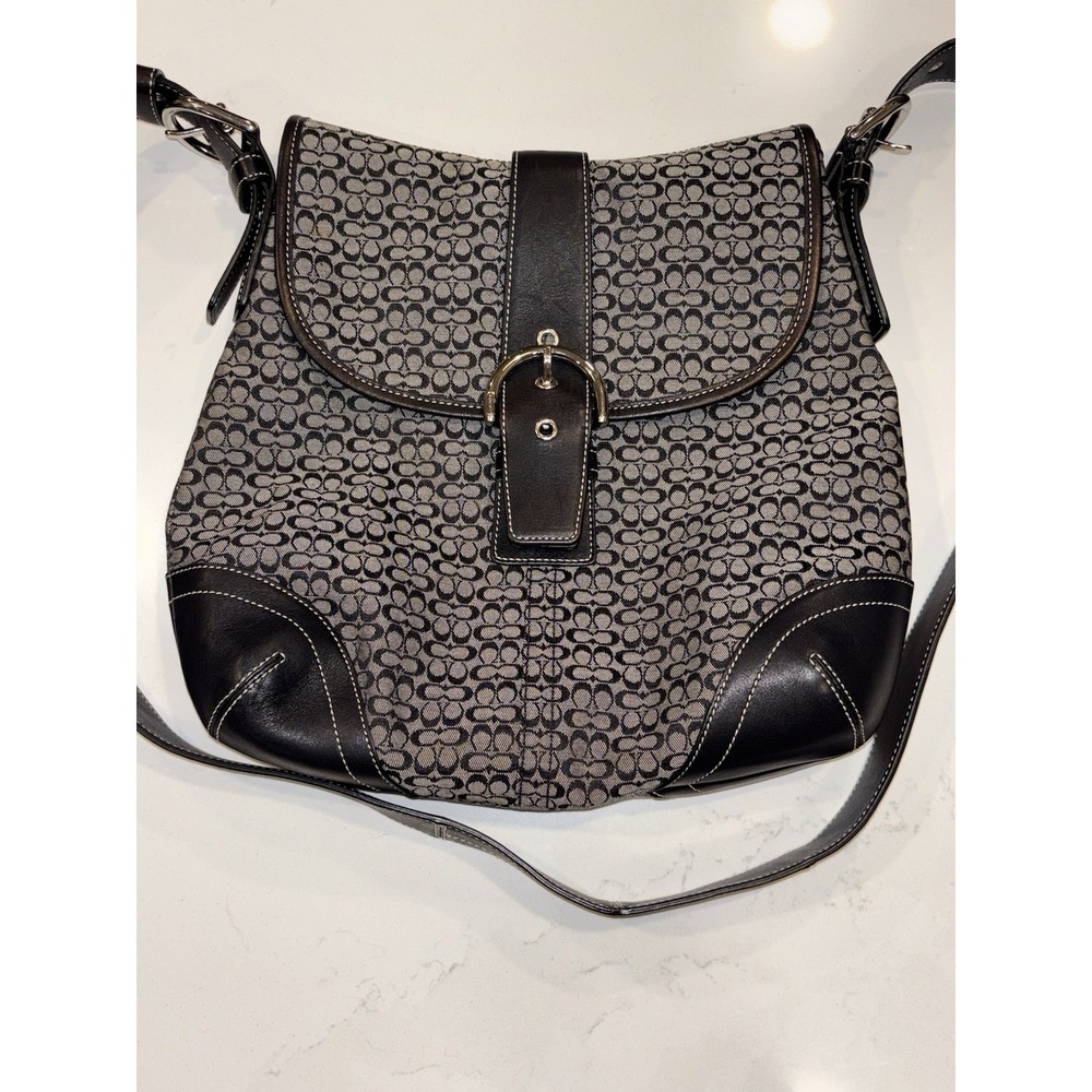 Coach Black F3K-6376 Convertible Shoulder Bag Crossbody Purse Bag Excellent Cond - Picture 4 of 14